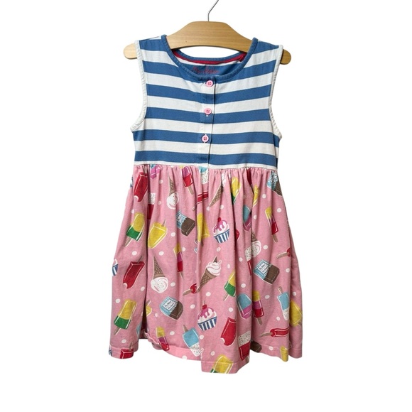 Mini Boden Blue Knit Ice Cream Dress - Picture 1 of 4